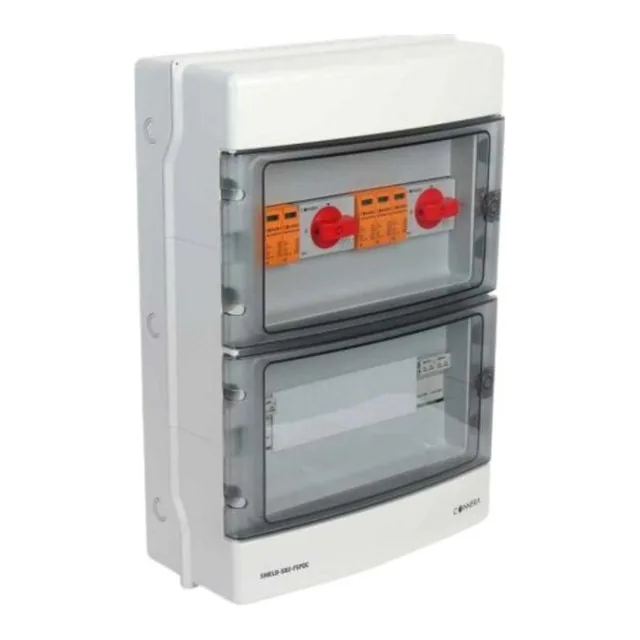 Caja de protecciones DC (interruptor + supresor)