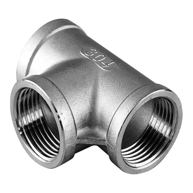 Tee roscado inoxidable 304 (150 lb)