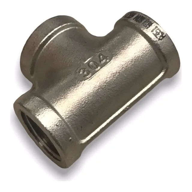 Tee roscado inoxidable 316 3000 lb